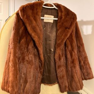 Bright shinning mink vintage corp coat